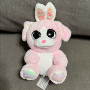 Adorable Pink Bunny Plush with Big Glitter Eyes 🐰✨